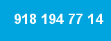 918 194 77 14 918 194 77 14